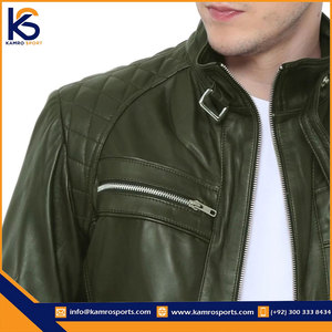 Hot Sale Fashion <b>Men</b> Genuine <b>Leather</b> <b>Jacket</b> Zippers Design Fashion <b>Jacket</b> for <b>Men</b> & Adults - Product Image 5