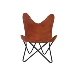 Handmade Leather Butterfly Relax Arm Replacement Chair Cover Foldable Rustic Style for Living Room Bedroom Outdoor Leisure Chair - Product Image 1