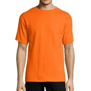 Camisetas de Cuello Redondo para Hombre, Marca de Ropa, Mezcla de Algodón, Azul Liso, Manga Corta, Estilo Casual, Camisetas Lisas para Hombre y Chico - Product Image 6