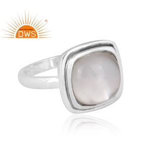 Newly Design Sterling Silver Natural Doublet <b>Mother</b> Of Pearl Stackable Ring Jewelry Manufacturer - Product Image 2