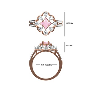 Anillos de Diamantes de Pera Cultivados en Laboratorio con Certificación, con Baño de Rodio, Joyería Elegante y Ética en Opciones de Oro de 10K/14K/18K - Product Image 2