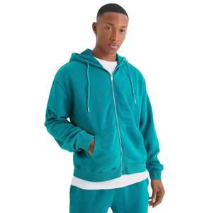 Fabricant de sweat à capuche zippé personnalisé bouffée imprimé nous polaire doublé fermeture éclair complète hiver chaud thermique fermeture éclair sweats à capuche pour hommes - Product Image 1
