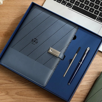 Bloc-notes de luxe avec chargeur sans fil multifonction, batterie externe 8000 mAh avec stylo, cadeau d'entreprise