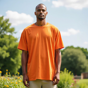 Ropa informal de calle, camisetas atléticas para hombre, Camiseta de algodón y poliéster con ajuste muscular, camiseta de moda de verano para hombre, camisetas de ajuste Regular para hombre - Product Image 6