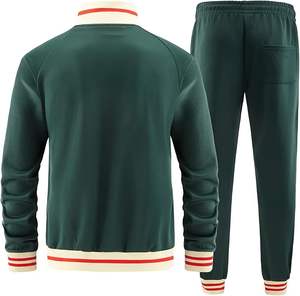 Chándal 2025, venta al por mayor, chándal ajustado OEM, jersey con capucha para correr, chándal para hombre, último conjunto de 2 piezas, diseño Unisex - Product Image 3