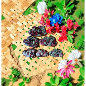 Nubes de Cristal de Eudialita Natural, Piedra Curativa Tallada a Mano, Nube de Piedra Preciosa para Meditación y Decoración del Hogar - Product Image 3