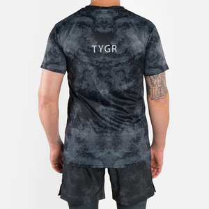 Mi-manches ultra-extensible pour hommes, protection contre les éruptions cutanées haute flexibilité, Jiu-Jitsu, tissu spandex-polyester, vêtements d'arts martiaux - Product Image 2