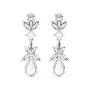 Boucles d'oreilles pendantes en forme de diamant coupe poire pour femme - Product Image 5
