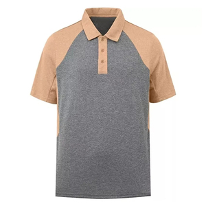 Camisa de golf de manga corta personalizada para hombre, algodón transpirable, ropa informal de talla grande, costura multipanel, pedido impreso para polos - Product Image 3