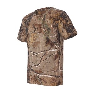 Fabricante personalizado 280gsm algodón hombres camisetas Jungle Camo Real Tree Print para acampar satisfacer cualquier condición - Product Image 4