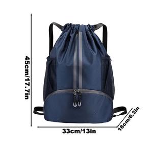 Sac de Sport Imperméable Fitness Sac à Dos Cordon Boutique Poche Randonnée Camping Plage Natation Hommes Femmes Sacs de Sport - Product Image 1