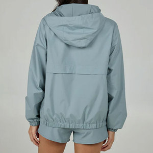 Best Quality Windbreaker Jacket and <b>Shorts</b> 2 Piece Set Wholesale LOW MOQ Custom Manufacture Embroidered <b>Zip</b> Up Windbreaker Sets - Product Image 3