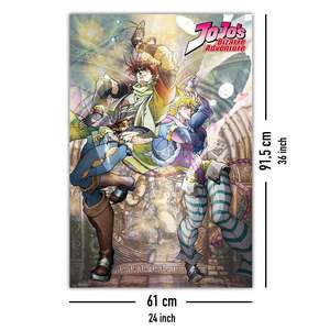 Jojo's Bizarre Adventure Anime <b>Poster</b> Joseph and Ceasar - Product Image 4