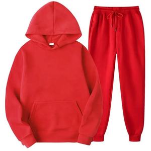 Custom Logo Pullover Blank Unisex Sweatpants and Hoodie <b>Tracksuits</b> Set <b>Plain</b> Jogging Suits French Terry Men'S Sweatsuit - Product Image 2