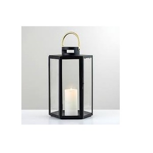 <b>Outdoor</b> Decorative Glass <b>Candle</b> <b>Lanterns</b> with Leather Handle Used for Home Interior and Exterior Decoration - Product Image 2