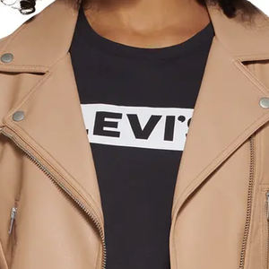 Las mujeres de cuero genuino chaquetas de manga larga señoras invierno otoño bombardero cremallera Mujer chaqueta de cuero - Product Image 6