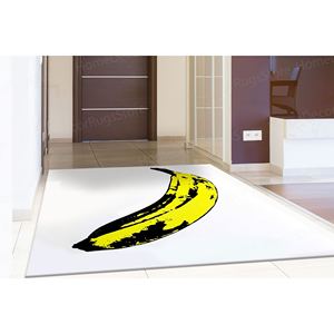 Alfombra con Estampado de Arte Pop de Andy Warhol con Plátano - Alfombra Moderna y Colorida para Pasillo, con Pelo Suave - Product Image 3