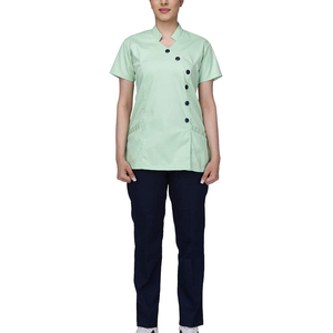 Ensemble d'uniformes médicaux pour femmes, style nouveau, 2 pièces, manches courtes, avec impression de logo personnalisé - Product Image 5