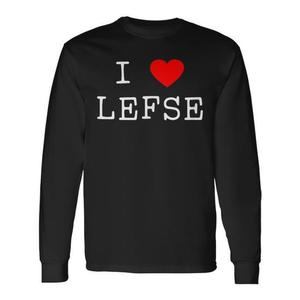 T-shirt a maniche lunghe con cuore rosso 'I Love Lefse Food of Norway' - Prodotto promozionale - Product Image 1