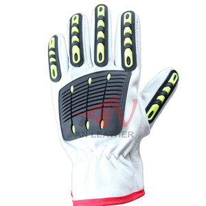 Protective <b>Material</b> Leather TPR Impact Gloves Built For Hard Work Safety And Long Lasting Use - Product Image 4