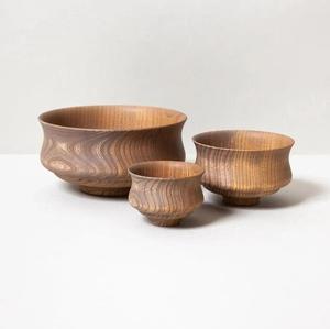 ชามไม้แกะสลักด้วยมือ ทนทาน เป็นมิตรกับสิ่งแวดล้อม คุณภาพพรีเมียม ขัดเงา สไตล์ยุโรป สำหรับงานเลี้ยง ขนาดสั่งทำได้ - Product Image 2