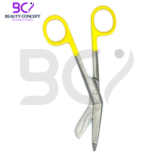 กรรไกรตัดผ้าพันแผลสำหรับใช้ในการผ่าตัดมีด้ามจับสีเหลือง - Product Image 3