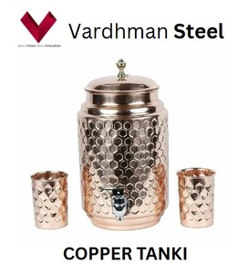 ถังน้ำทองแดงคุณภาพสูง18ลิตรพร้อมขาตั้งใช้ซ้ำได้ปราศจาก BPA เป็นมิตรกับสิ่งแวดล้อมป้องกันการรั่ว - Product Image 4