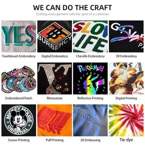 Fabricantes de ropa personalizada para hombres Sudaderas con capucha Premium de algodón en relieve 3D Diseño de gran tamaño Sudadera con capucha con estampado de hojaldre Unisex - Product Image 6