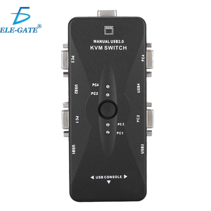 Switch KVM USB a 4 Porte con Interfaccia VGA e DVI, Controlla 4 PC con Singolo Monitor, Tastiera e Mouse, Risoluzione 4K 1920x1440, Disponibile! - Product Image 1