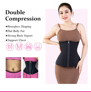 <span class=keywords><strong>Faja</strong></span> Corsé Powernet de Buena Calidad 3 en 1 Bajo Busto Reductora de Abdomen Moldeadora <span class=keywords><strong>Invisible</strong></span> para Vientre Plano y Cintura de Látex - Product Image 6