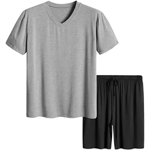 Conjunto de pantalones cortos de verano para hombre, camisas de moda de manga corta de secado rápido, estampado transpirable, estilo callejero, 100% de algodón - Product Image 5