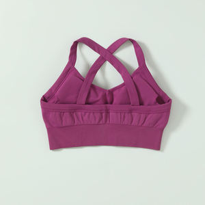 Cream Feel Sports Bra Women Halter Adjustable Backless Lifting Yoga Bra Running Fitness Top Gym Activewear - Product Image 2