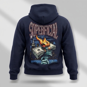 เสื้อฮู้ดดี้ผ้าฟลีซคอตตอนหนา 300gsm แบบครอปสำหรับผู้ชาย ทรงปกติ ป้องกันลม ระบายอากาศได้ดี ปักโลโก้ตามสั่ง - Product Image 3