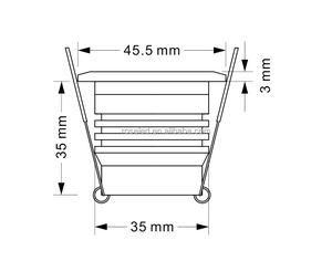 मिनी नेतृत्व वाली स्पॉटलाइट ने कैबिनेट काउंटर शो के लिए लाइट डाउन लाइट 4w डिम्बल एलईडी लाइट - Product Image 5