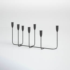 Portavelas de metal geométrico, hecho a mano para un hogar Vintage candelabro, diseño creativo, ilumina el espacio vital con sofisticación - Product Image 4