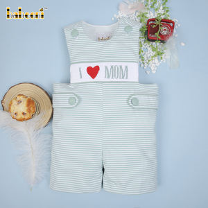 Pantalones Cortos de Lujo BB2984 para Bebés Niños, OEM ODM Personalizados, 'I Love Mom', Spandex/Algodón, Cierre de Botones, Diseño con Personajes - Product Image 2