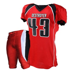 Uniforme de fútbol americano personalizado de alta calidad, Conjunto de camiseta de equipo de malla de sublimación OEM, camisetas/Tops Vintage de talla grande XL - Product Image 1