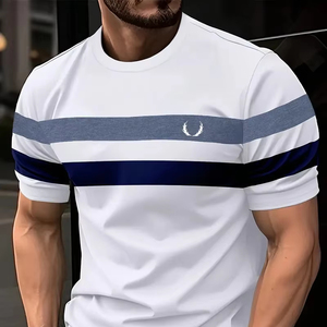 แฟชั่นใหม่เสื้อยืดผู้ชายฤดูร้อนแขนยาวลำลองเล่นกีฬาใส่ได้พอดีกับสต็อกผ้าฝ้ายเสื้อผ้าจำนวนมากเสื้อผ้าแบบผสมเสื้อผ้าที่ใช้แล้ว - Product Image 1