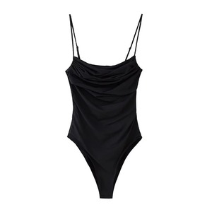 Top tendance respirant maillots de bain femmes sans manches été maillot de bain décontracté personnalisé élégant Design une pièce body - Product Image 2