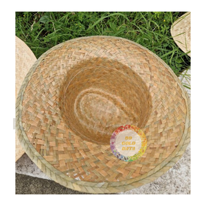 Sombrero de paja natural de vaquero Sombrero de Luffy Sombrero de paja de Panamá Logotipo personalizado de ala ancha-Caryln 0084935825297 - Product Image 5
