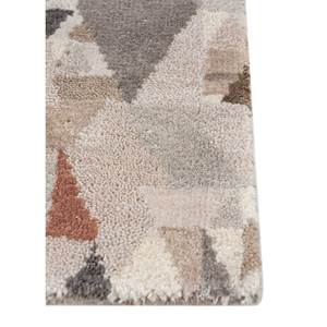 Alfombra Kavi Ivory de Lana y Seda de Bambú Anudada a Mano, Diseño Teoría del Caos, Rectángulo Geométrico para Sala de Estar, Pasillo, Esk-461 - Product Image 4