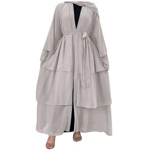 Venta directa de fábrica Precio bajo Mujeres Islámicas Abayas Vestido largo Elegante Dubai Árabe Ropa islámica Casual Ropa de moda al aire libre - Product Image 4