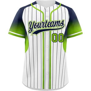 Uniformes de béisbol al por mayor, camisas abotonadas de malla personalizadas con diseño sublimado y bordado para pedidos de equipo - Product Image 1