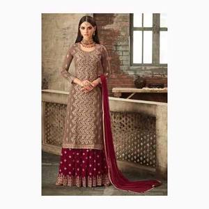 Ropa India larga de calidad superior para mujer, traje Salwar para festivales y fiestas de proveedor indio - Product Image 5