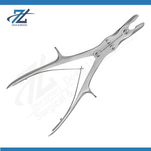 Juego de Instrumentos Quirúrgicos de Acero Inoxidable con Certificación CE, Rongeur Óseo de Acción Compuesta Luer Stille, Recto, Mordida de 10 mm, 220 mm de Largo - Product Image 2