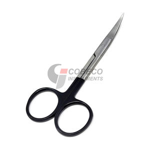 Tijeras Iris Quirúrgicas Finas y Afiladas, Instrumento de Microdisección Curvo de Acero Inoxidable Autoclavable - Product Image 1