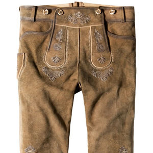 Derniers shorts bavarois allemands en cuir véritable Lederhosen Shorts TT-0022 - Product Image 1