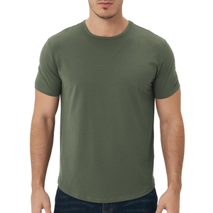 T-shirts à coupe régulière Streetwear T-shirts pour hommes à épaules tombantes en tissu lourd - Product Image 2