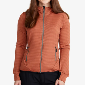 2024 New Arrival Custom High Quality Cotton Polyester Blended Full Zipper Up Young Ladies Stylish Hoodies From BD Supplier - Product Image 1