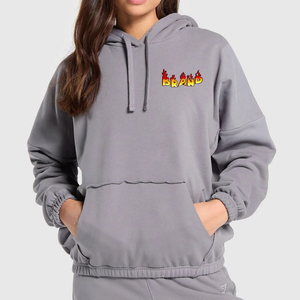 Nouveaux sweats à capuche pour femmes tendance, qualité supérieure, 360GSM, surdimensionnés, pour l'hiver, avec ourlet élastique, impression personnalisée - Product Image 1